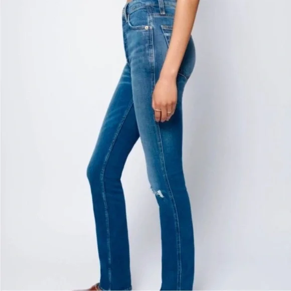 Re/Done Levi's 80s Slim Straight High Rise Jeans sz 27 - Picture 3 of 14